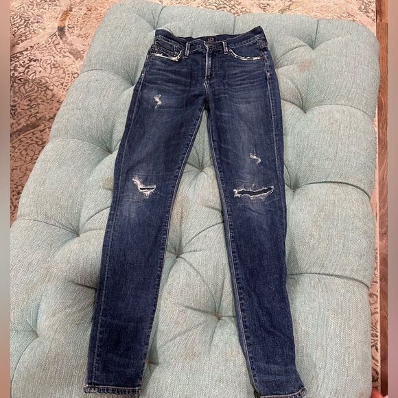 GUC Citizens of Humanity 🌍 🚀 Rocket High Rise Skinny Jeans - ripped - 24” - Picture 1 of 5